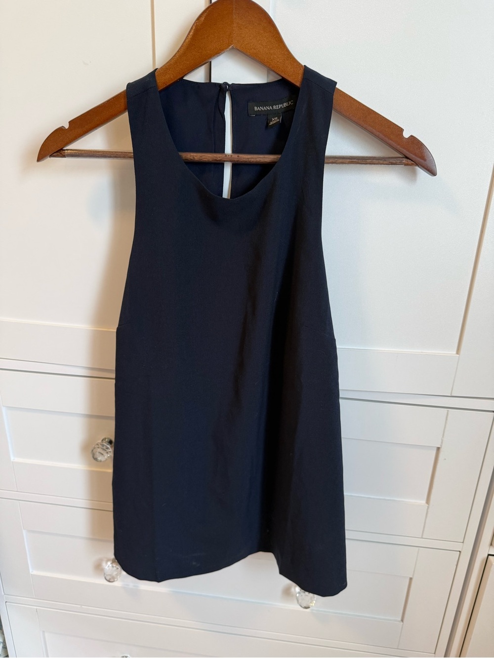 Banana Republic Dark Navy Sleeveless Shift Tank